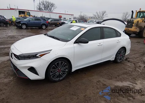 2022 Kia Forte Gt Manual from USA, damaged, VIN 3KPF44AC5NE424304